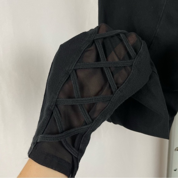Torrid Size 0 Large Ballet Balletcore Mesh Criss Cross Leggings Yoga Dance Gym - Picture 3 of 6